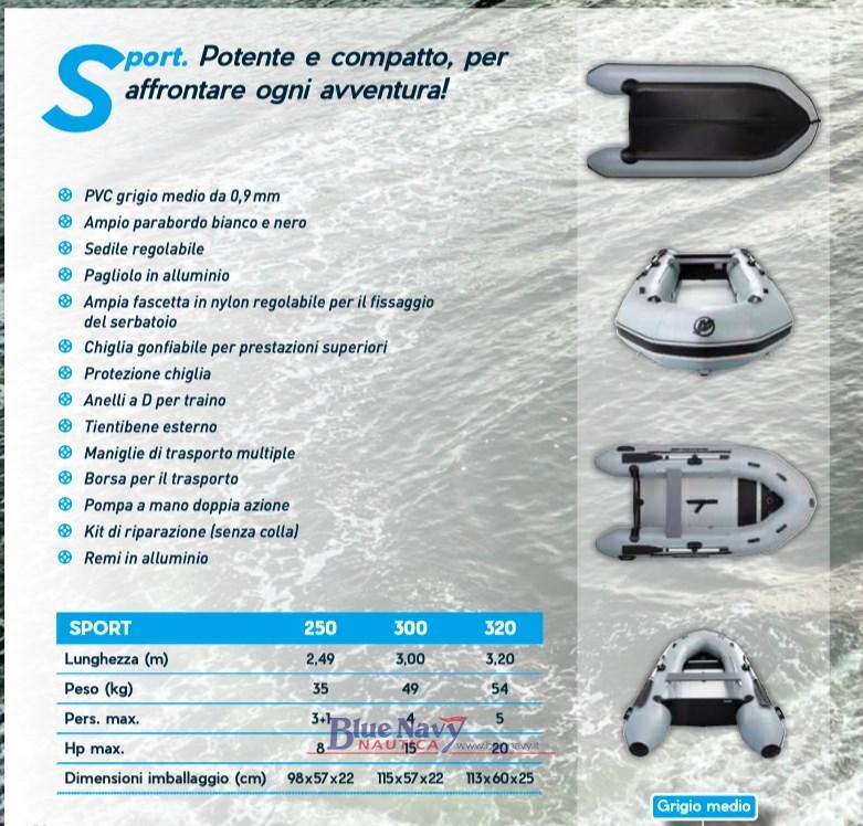 quicksilver tender Sport da 250cm a 470cm