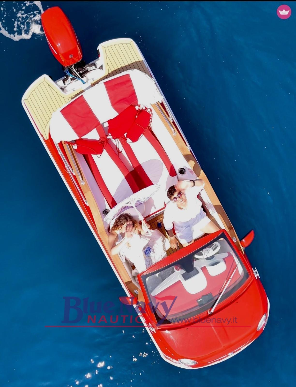 nuova fiat 500 Offshore mercury 40 pro pronta mare