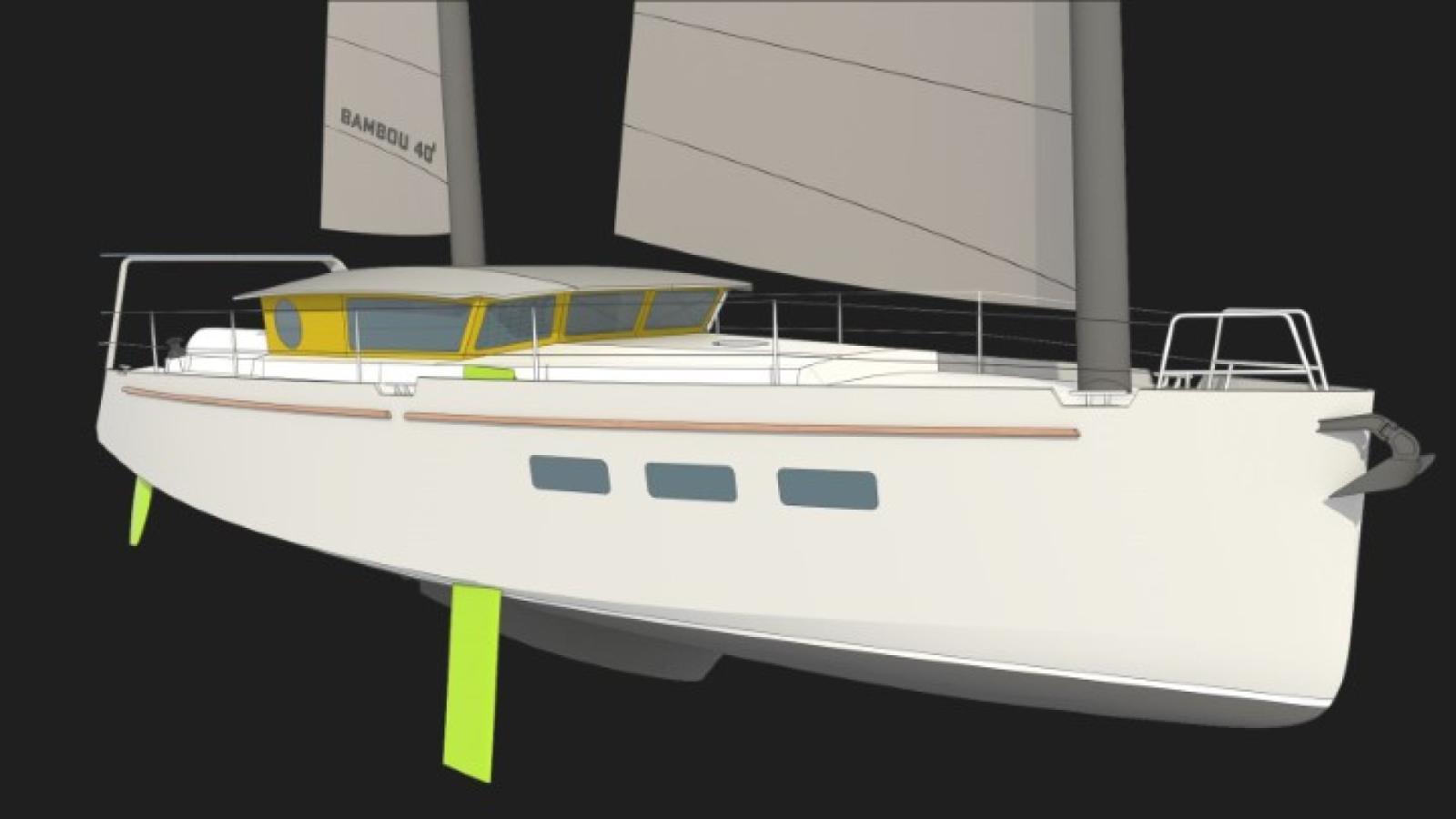 custom voilier de voyage Deriveur bambou 40 tdm