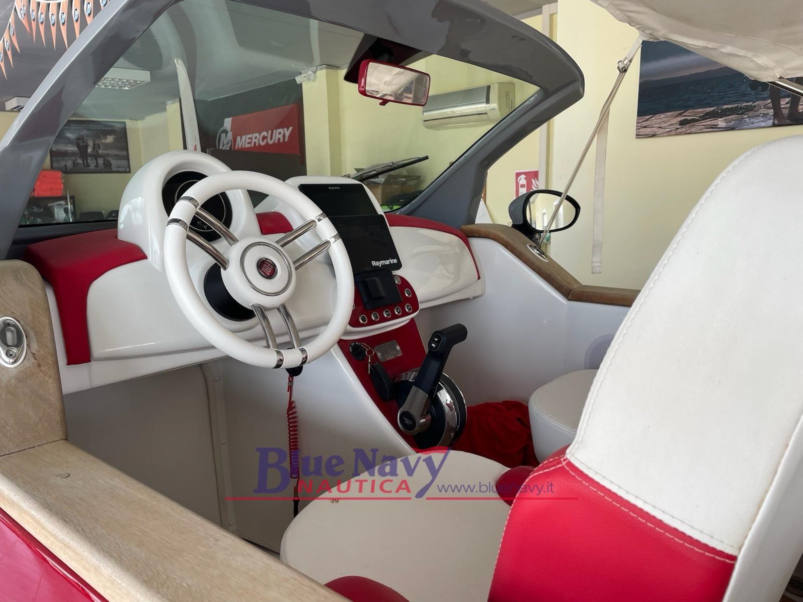 car off shore Fiat 500 classic + 40cv pro mercury